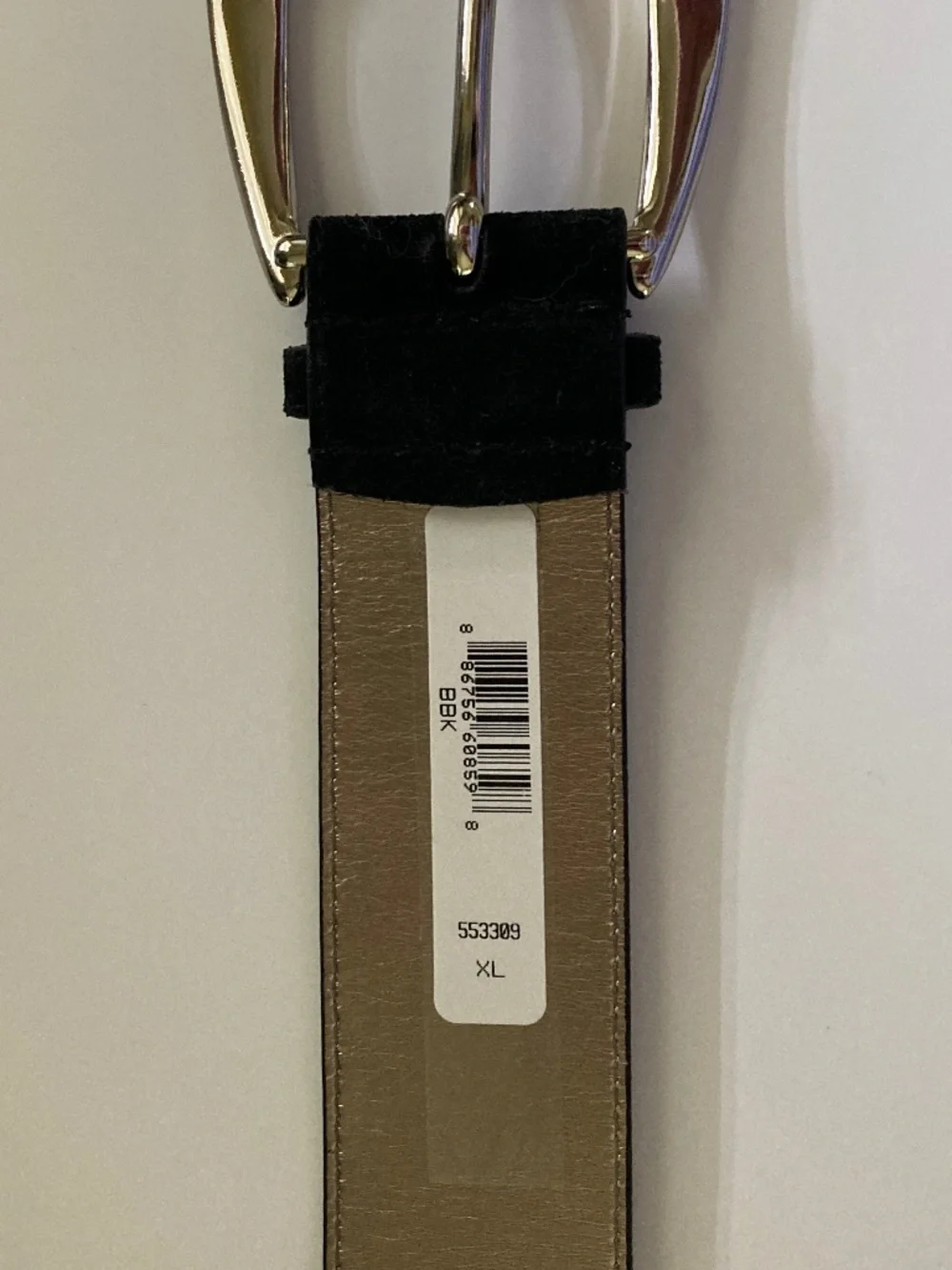 Michael Kors Black Suede Belt/Genuine Leather/Silver Tone Buckle/553309/XL/NWT!